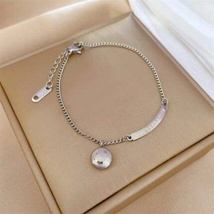 Luxury stainless steel  smiley  Pendant
